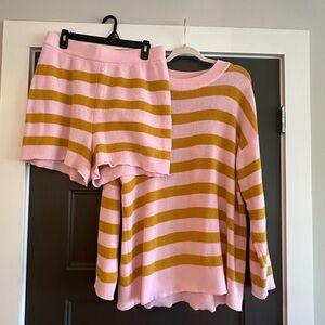 Pink and gold matching set